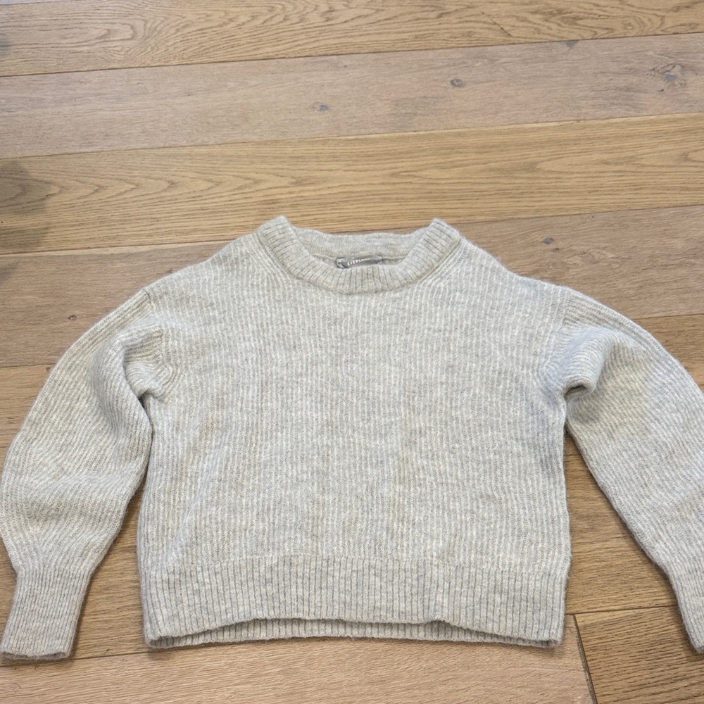Everlane the cocoon crew in alpaca
